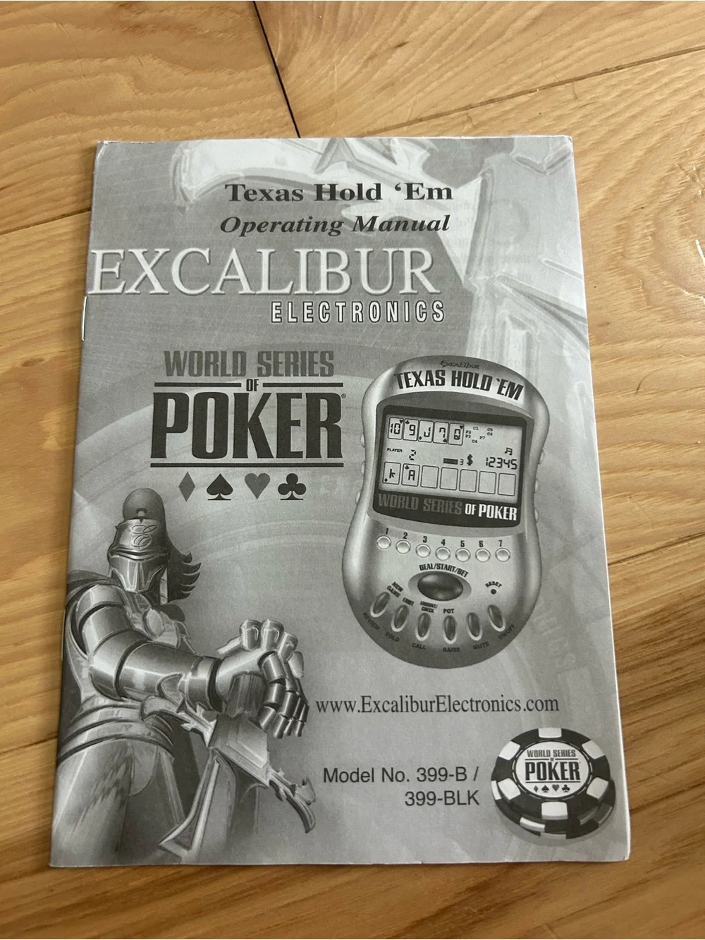 World Series of Poker Texas Hold 'Em Handheld Game - Silver